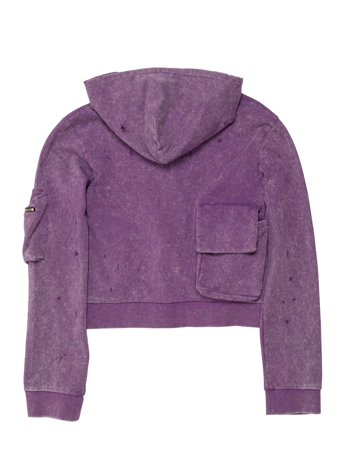 Cropped Cargo Hoodie