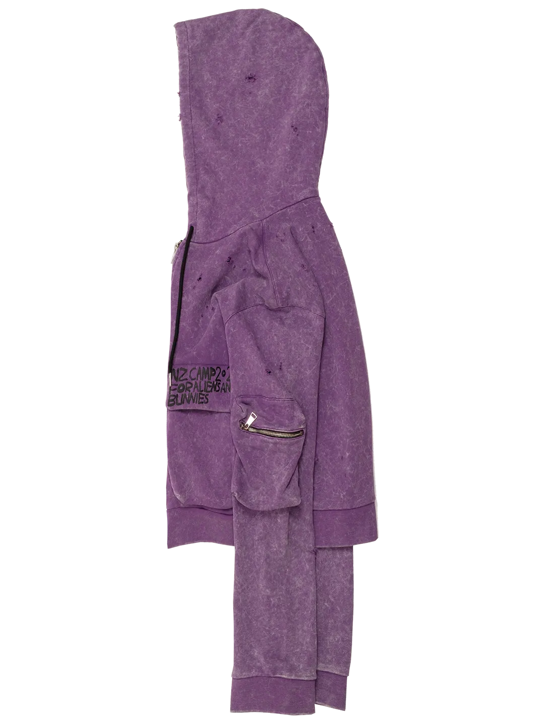 Cropped Cargo Hoodie