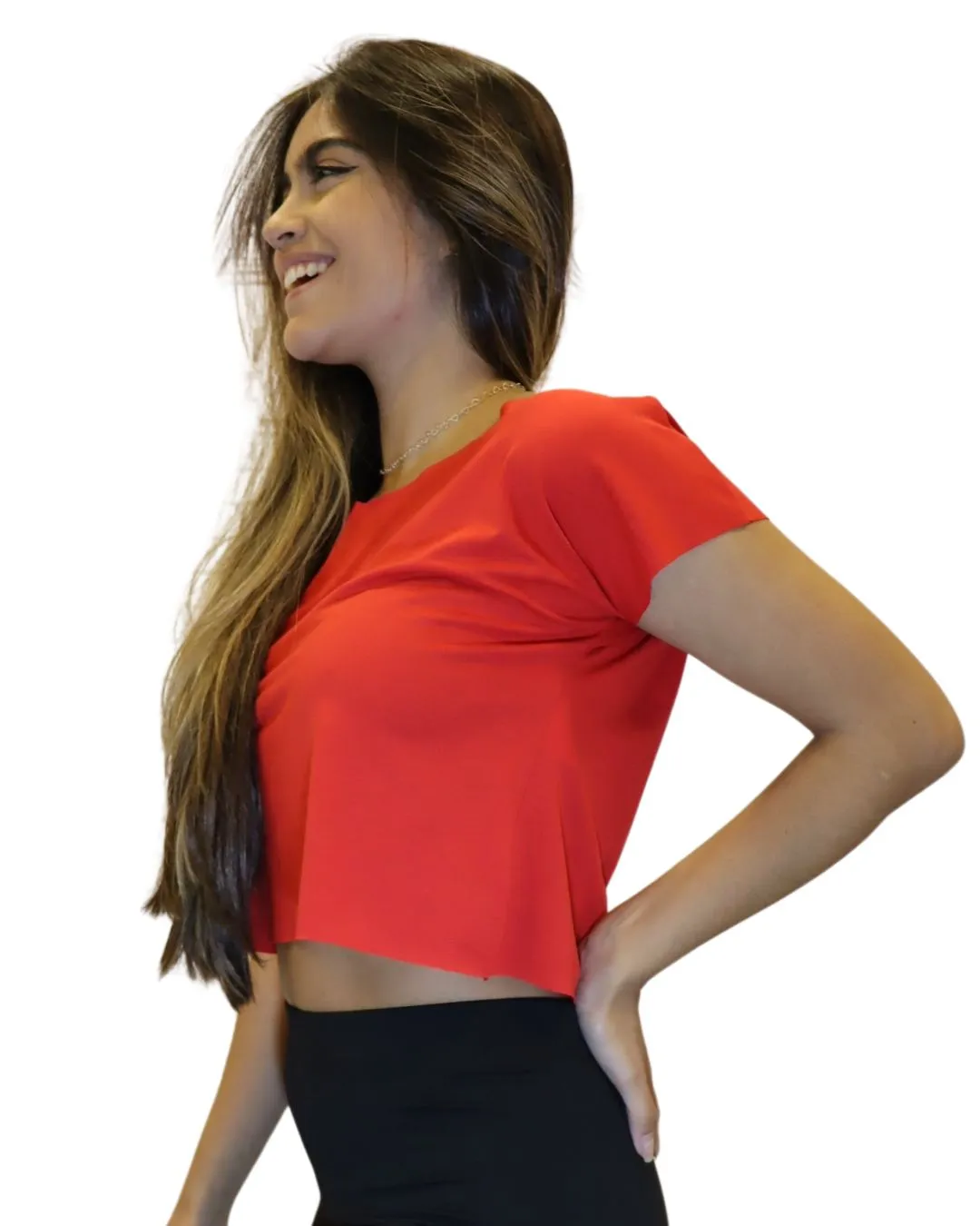 Cropped Corte a Fio Feminina Fitness