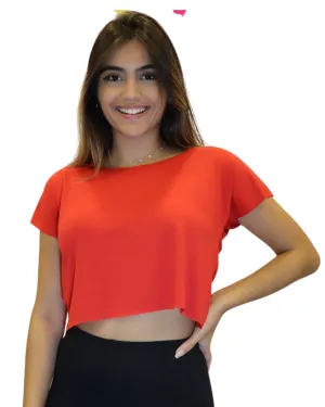 Cropped Corte a Fio Feminina Fitness