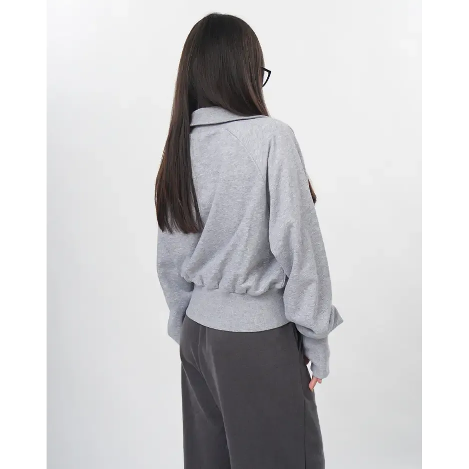 Cropped Grey Zip-Up Sweatshirt Worn in Lisa's Special 27th Birthday Vlog
