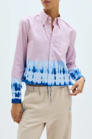 Cropped Painter Shirt | Pink