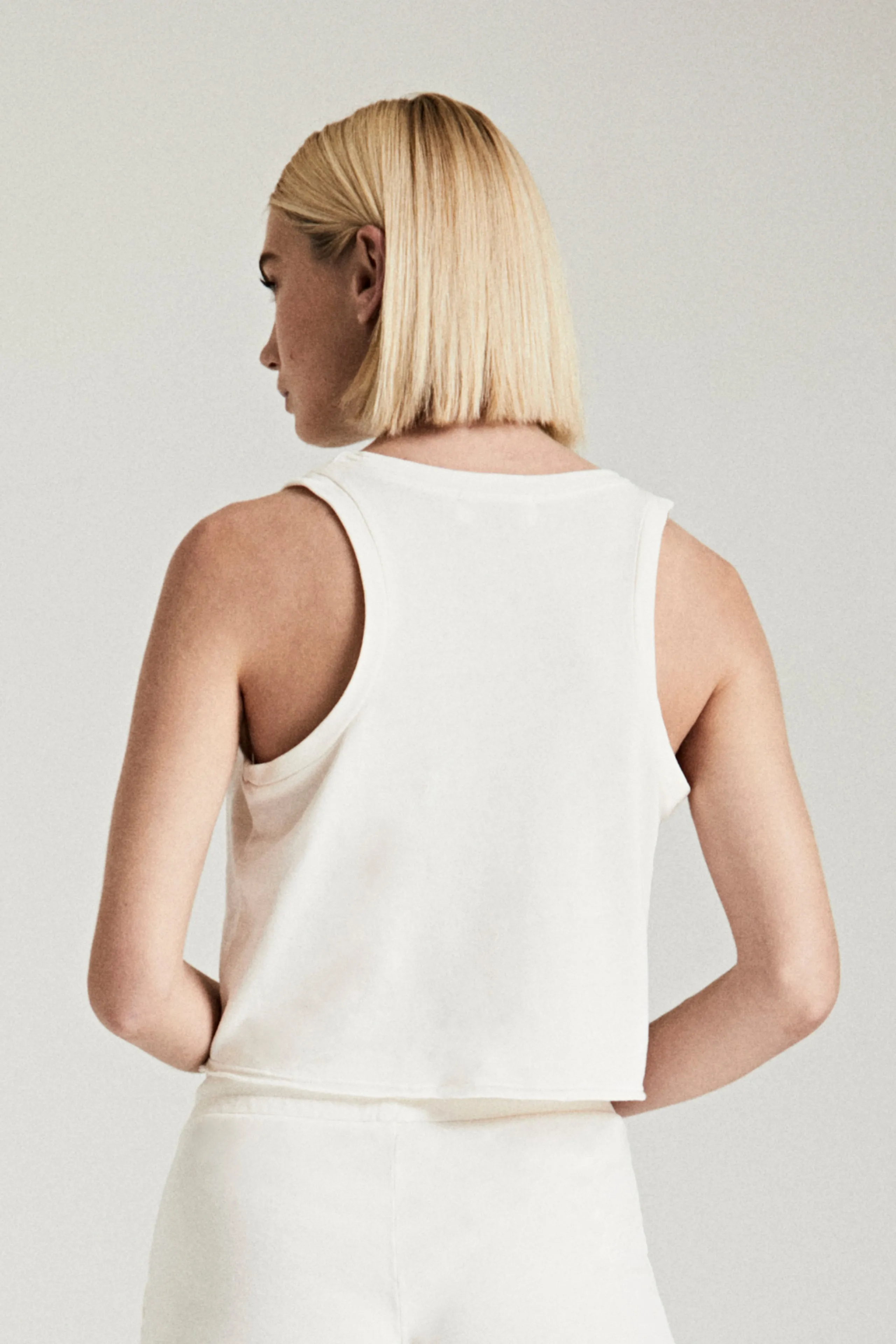 Cropped Racer Tank
