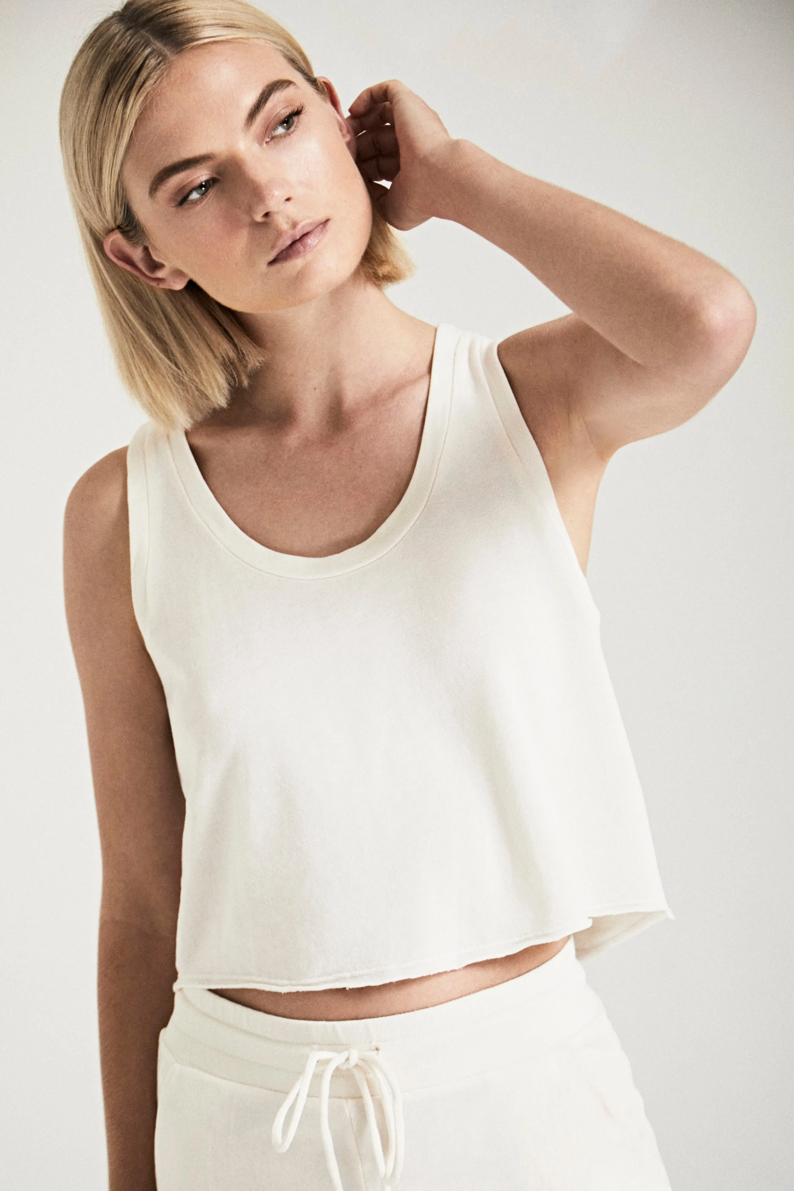 Cropped Racer Tank