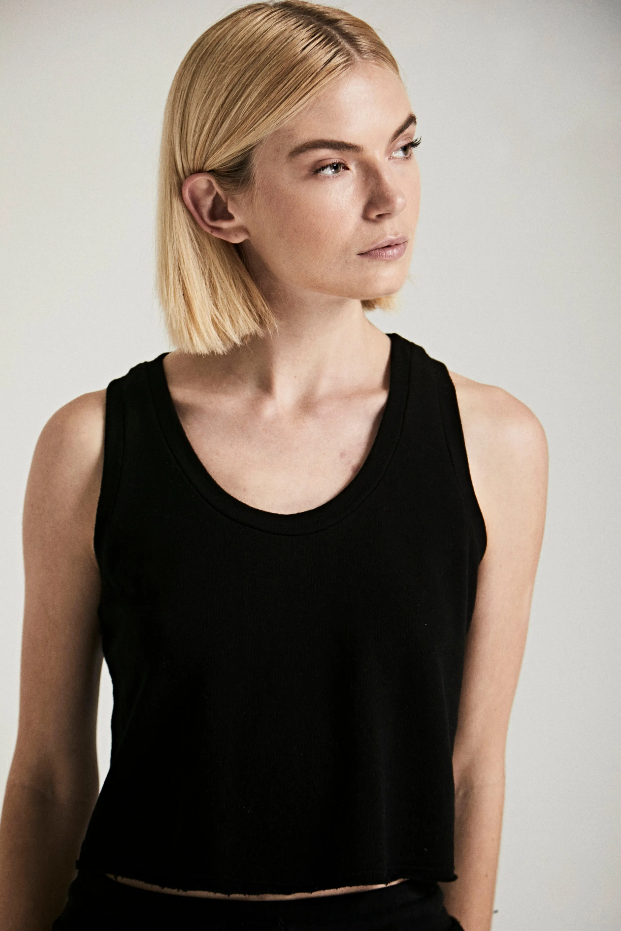 Cropped Racer Tank