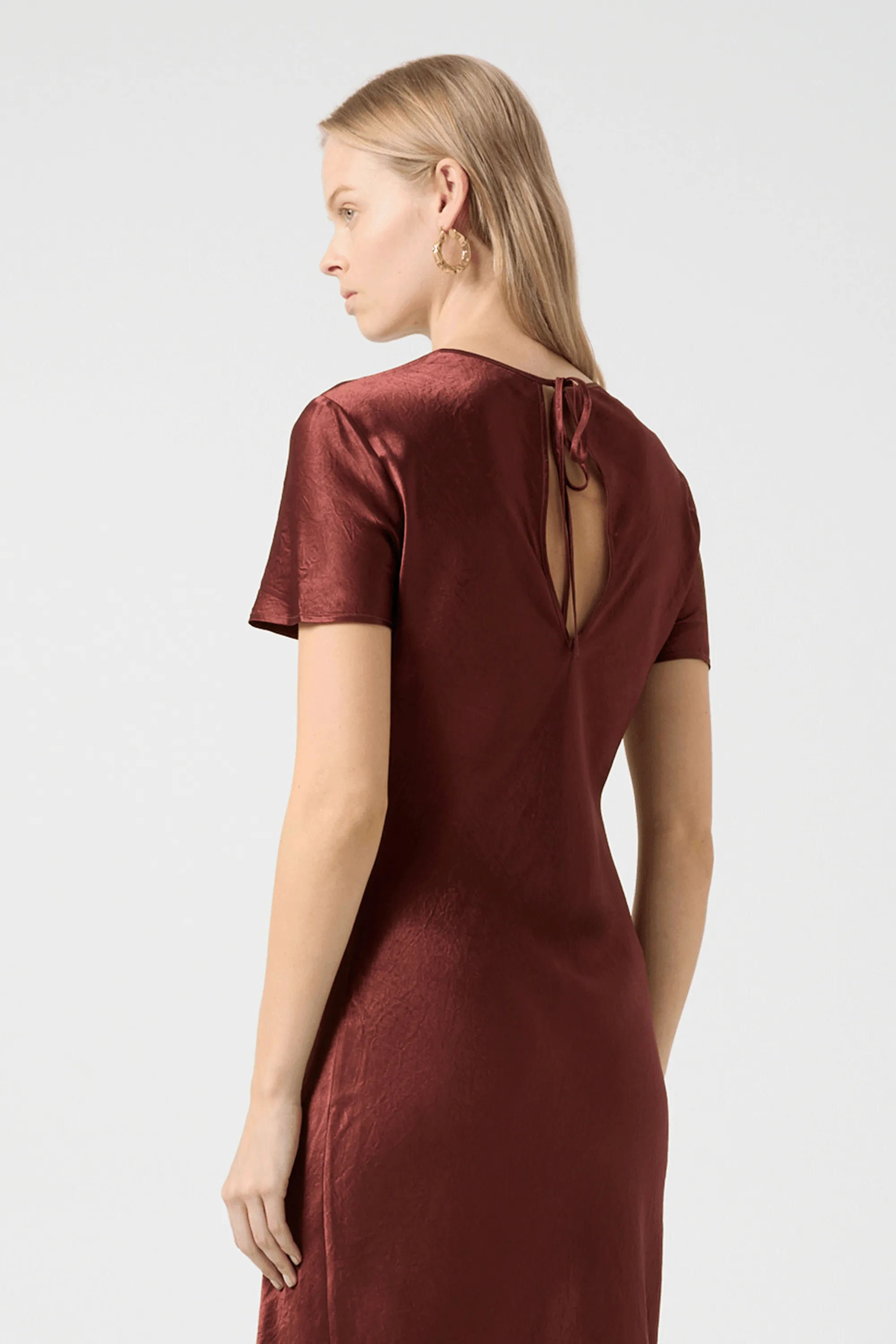 CRUSH BIAS TEE MIDI DRESS | SHIRAZ