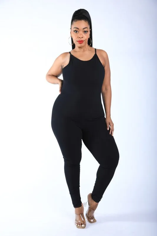 Curvy Plus "One Step" Jumpsuit