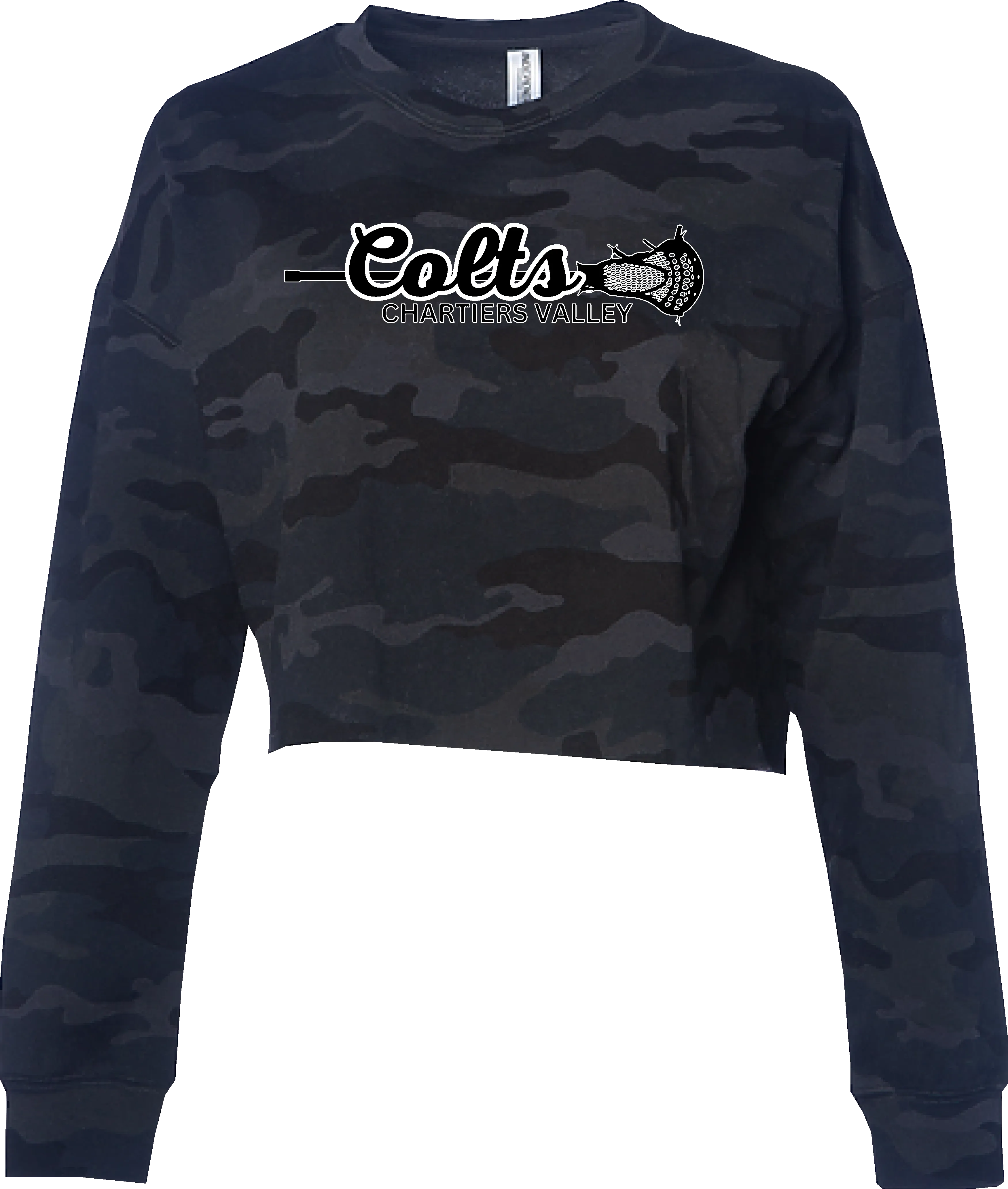 CV LAX WOMEN'S FACEOFF CROP CREW NECK