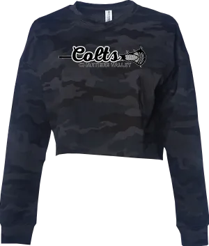 CV LAX WOMEN'S FACEOFF CROP CREW NECK