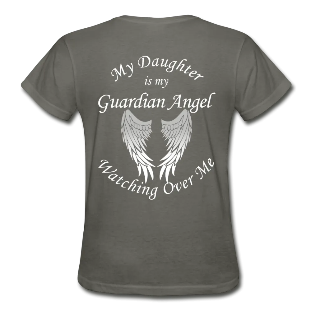 Daughter Guardian Angel Gildan Ultra Cotton Ladies T-Shirt (CK1366)