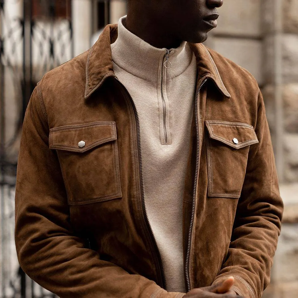 Dean Leather Jacket, Olive