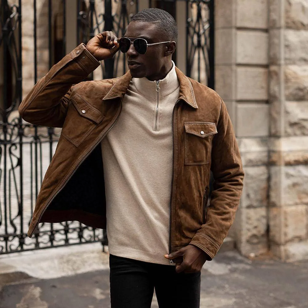 Dean Leather Jacket, Olive