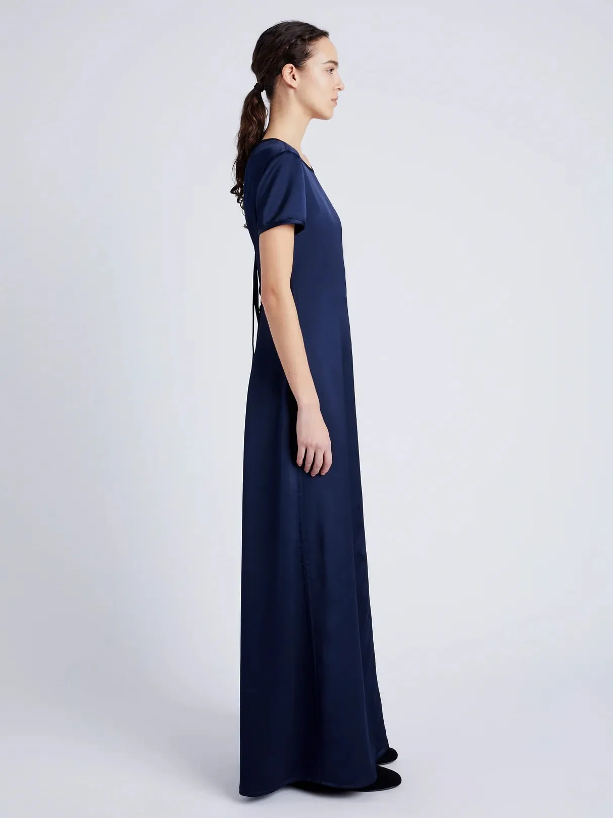 DELPHINE DRESS IN SATIN