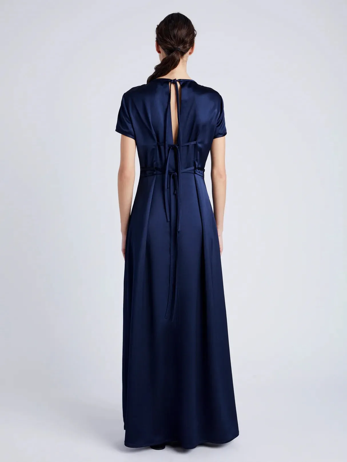 DELPHINE DRESS IN SATIN