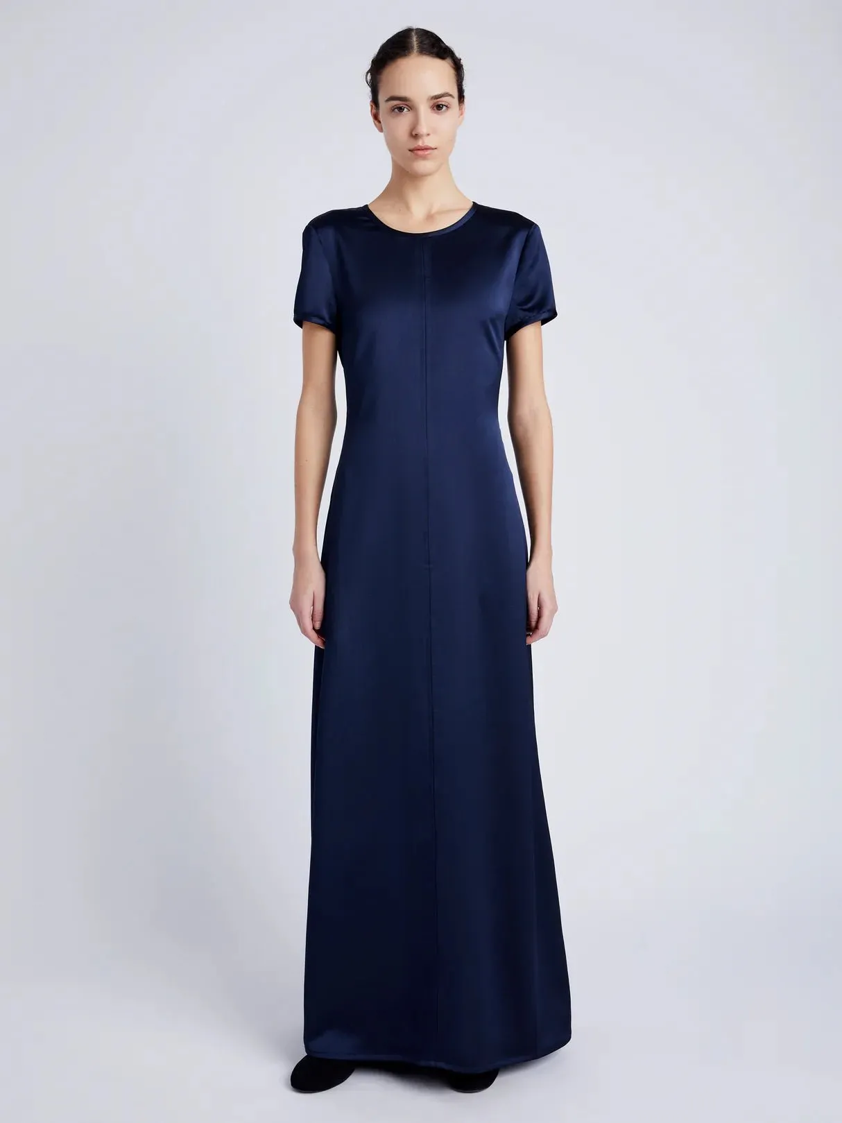 DELPHINE DRESS IN SATIN