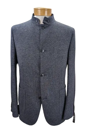 Digel Enzo ST Modern Fit Stand Collar Jersey Sport Coat