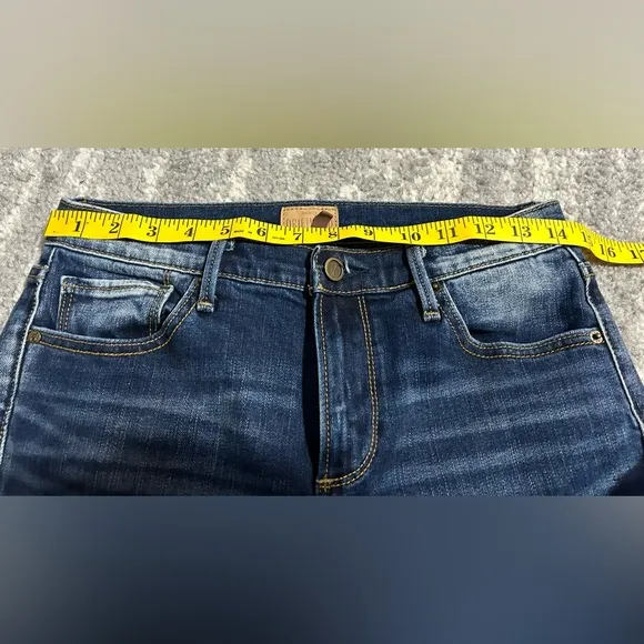 Driftwood Candace Jeans Womens Sz 27 Cropped Blue Denim Scalloped Hem Medium Wsh
