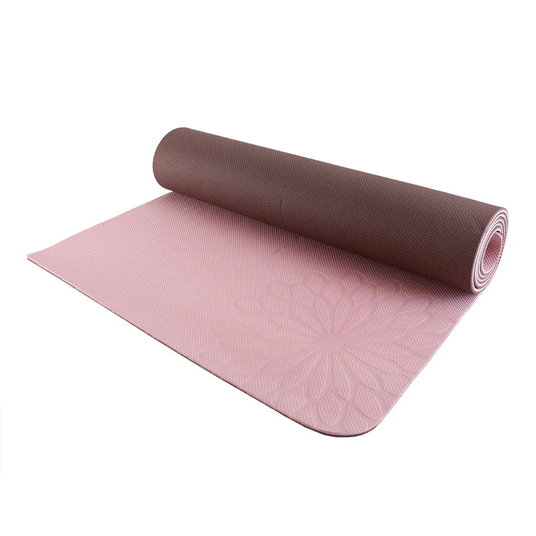 easyoga Premium Eco-care Yoga Mat Plus - R2 Pink/Brown