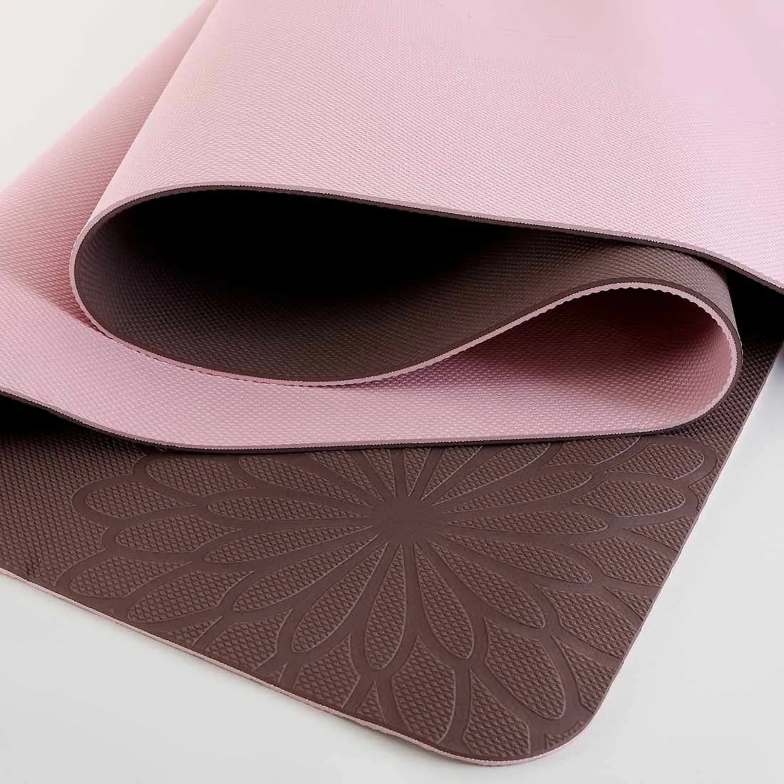 easyoga Premium Eco-care Yoga Mat Plus - R2 Pink/Brown
