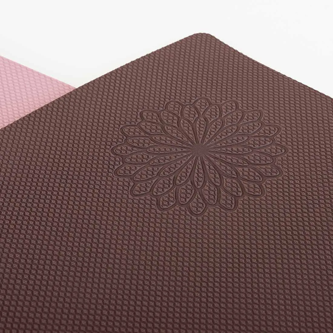 easyoga Premium Eco-care Yoga Mat Plus - R2 Pink/Brown