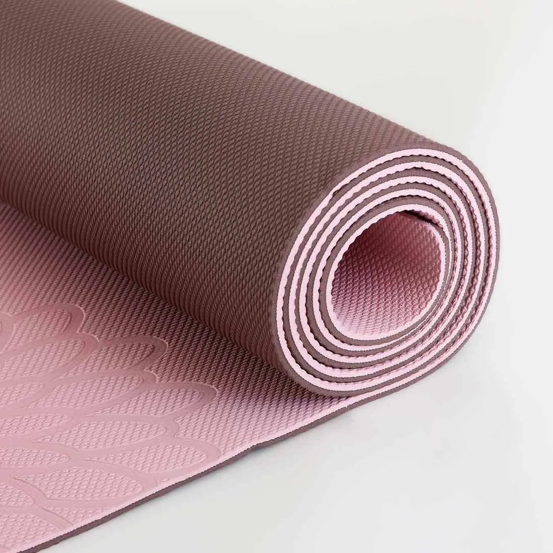easyoga Premium Eco-care Yoga Mat Plus - R2 Pink/Brown
