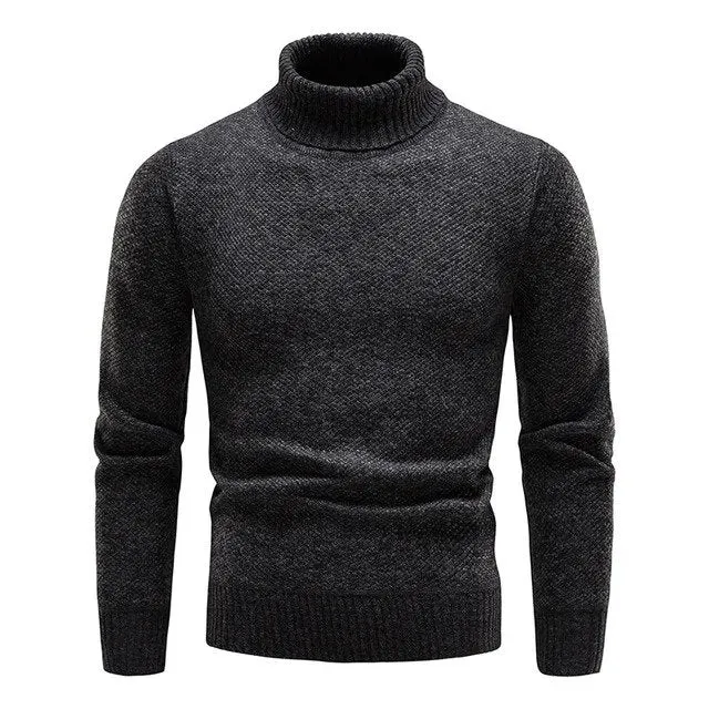 Elegant men's turtleneck sweater for comfort