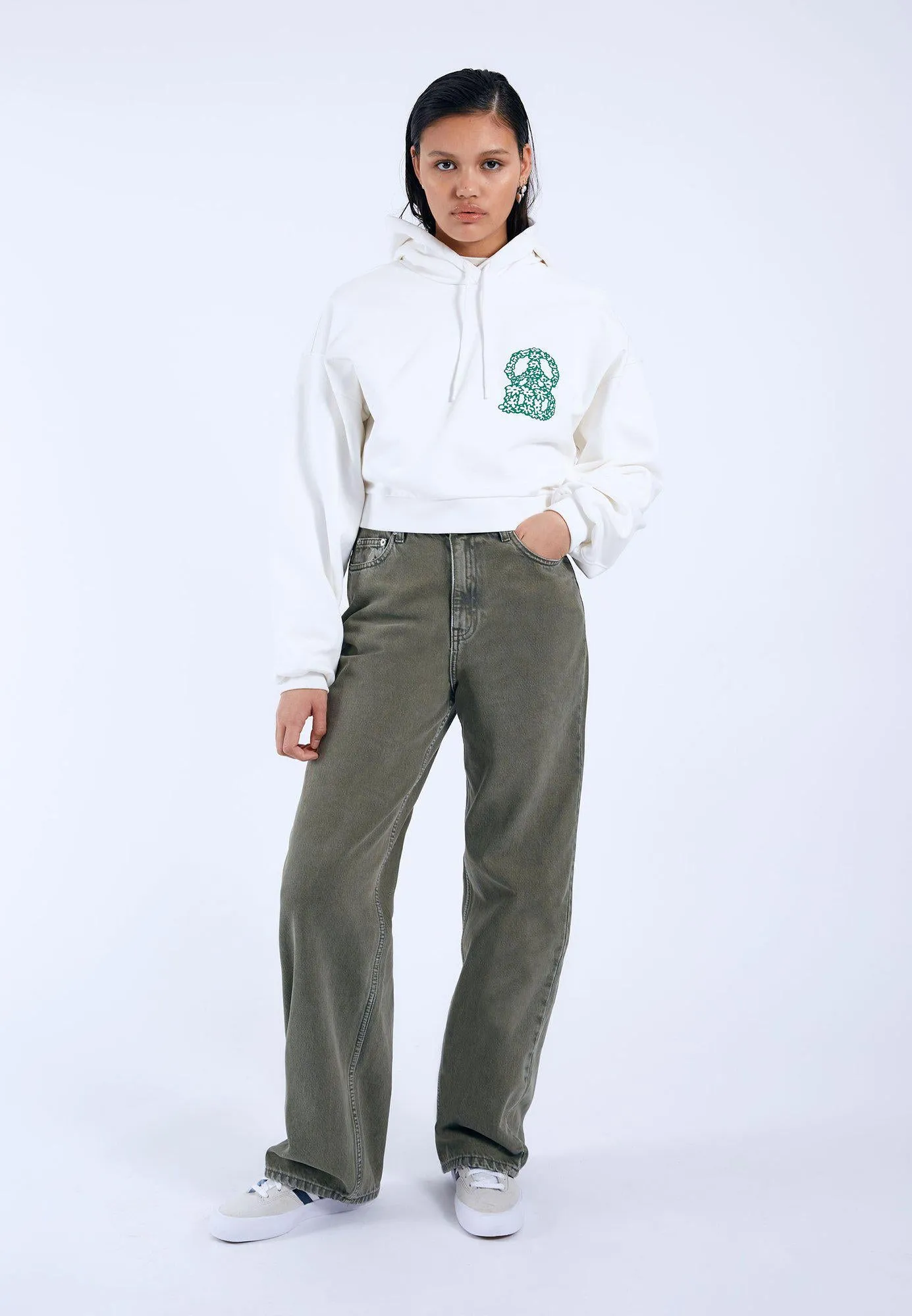 Ethel Hoodie - Off White Small DD Peace