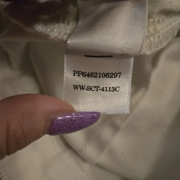 Everlane 4R Cropped Wide Leg Regular White Jeans