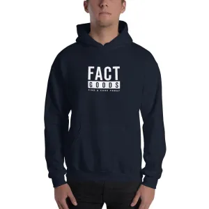 FACT goods Square Logo Pullover Hoodie Sweatshirt
