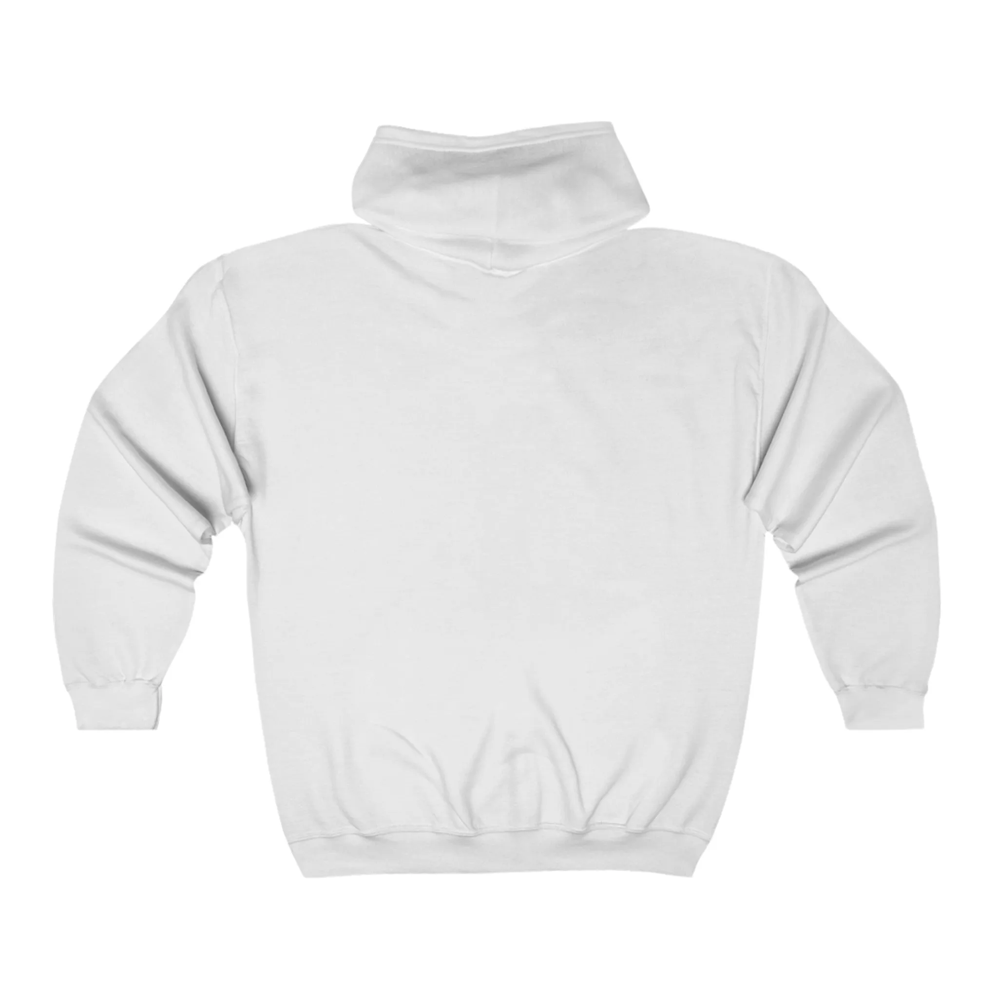 FCK HMS Script Black & Red Unisex Heavy Blend™ Full Zip Hooded Sweatshirt