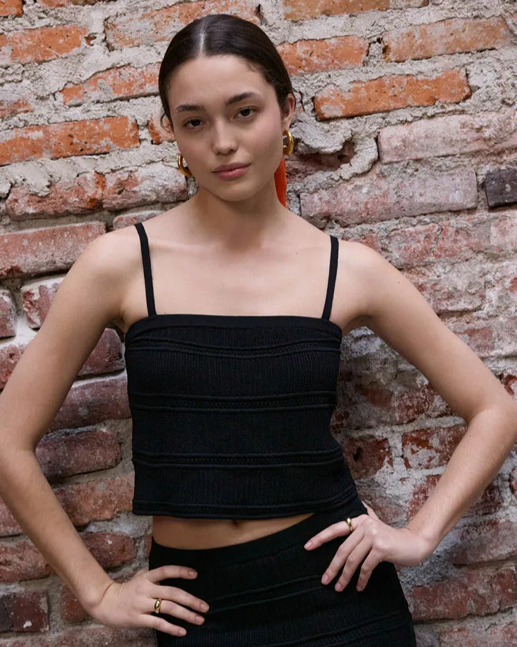 Fernanda Cropped Crochet Top