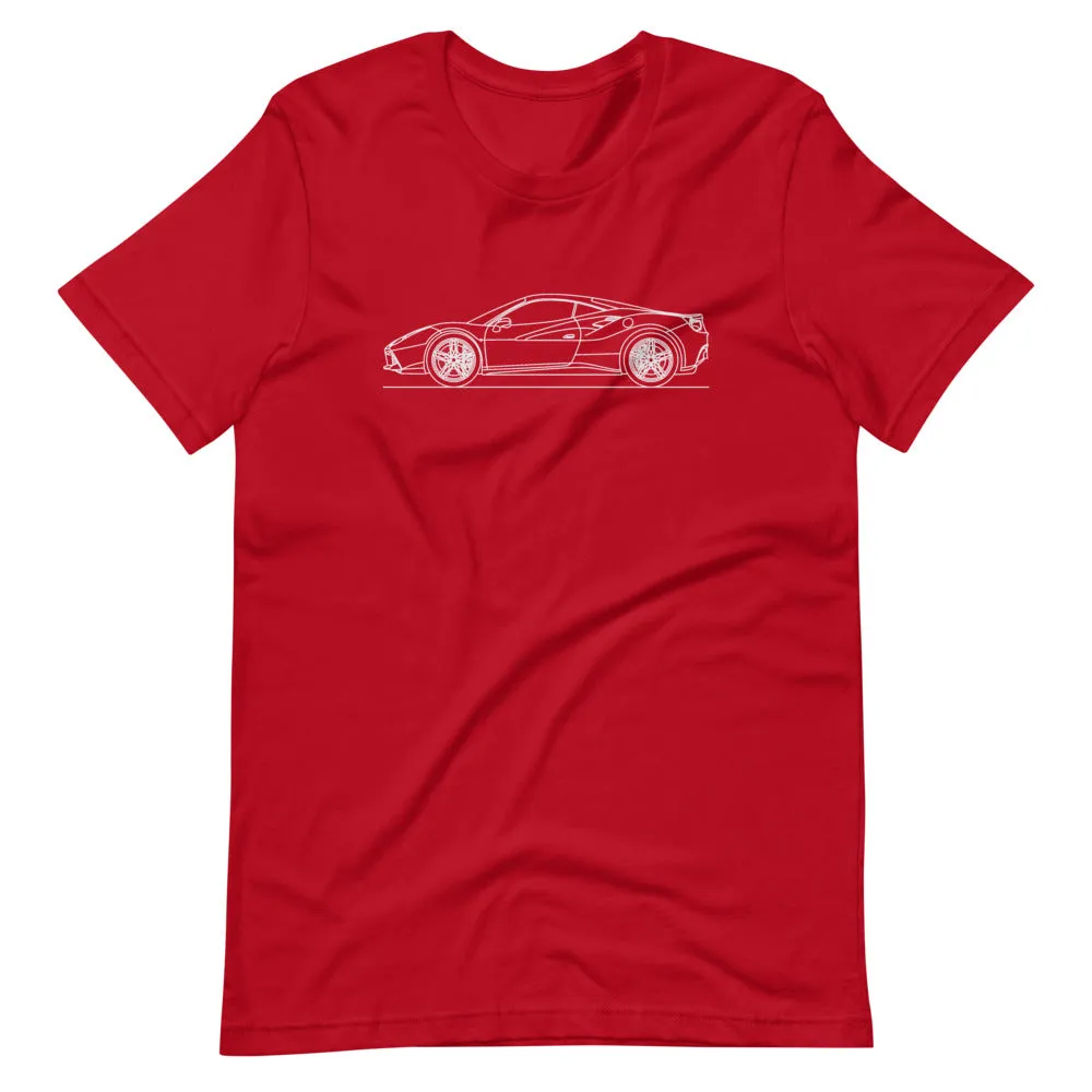 Ferrari 488 GTB silhouette T-shirt
