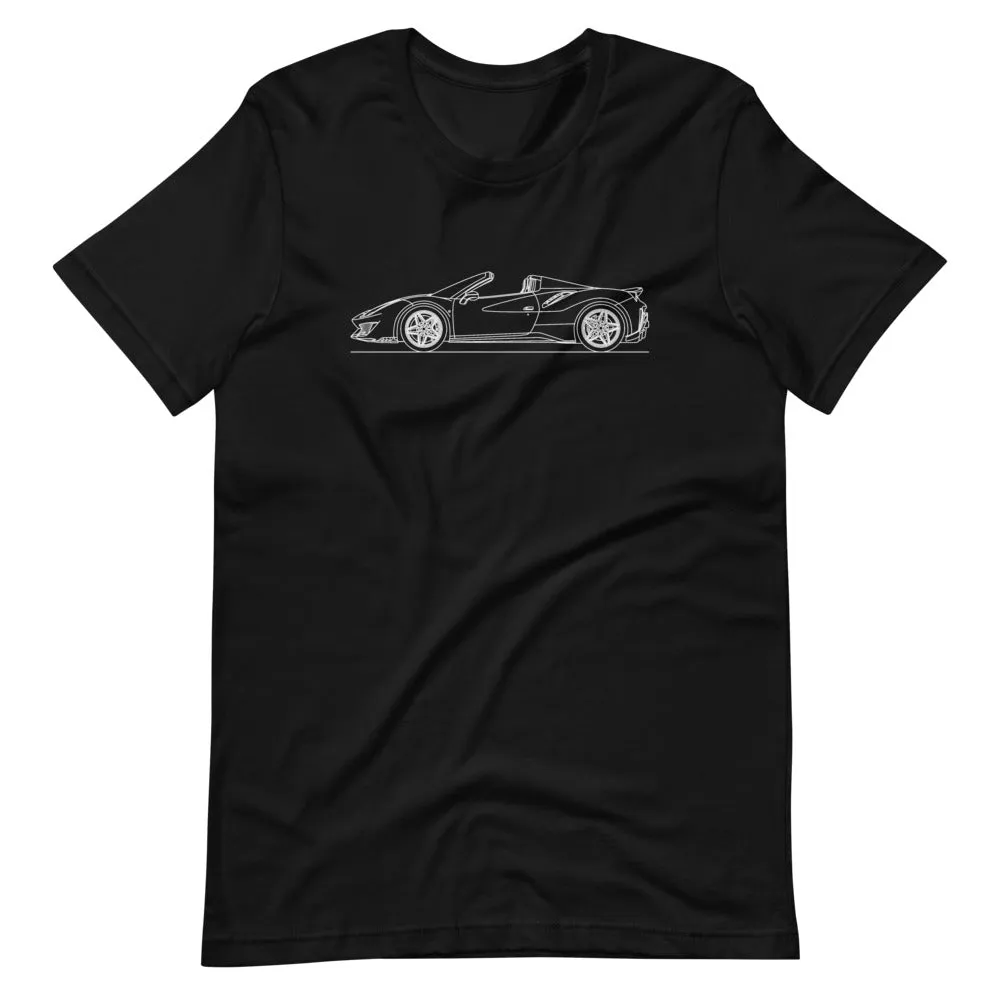 Ferrari 488 Pista Spider silhouette T-shirt