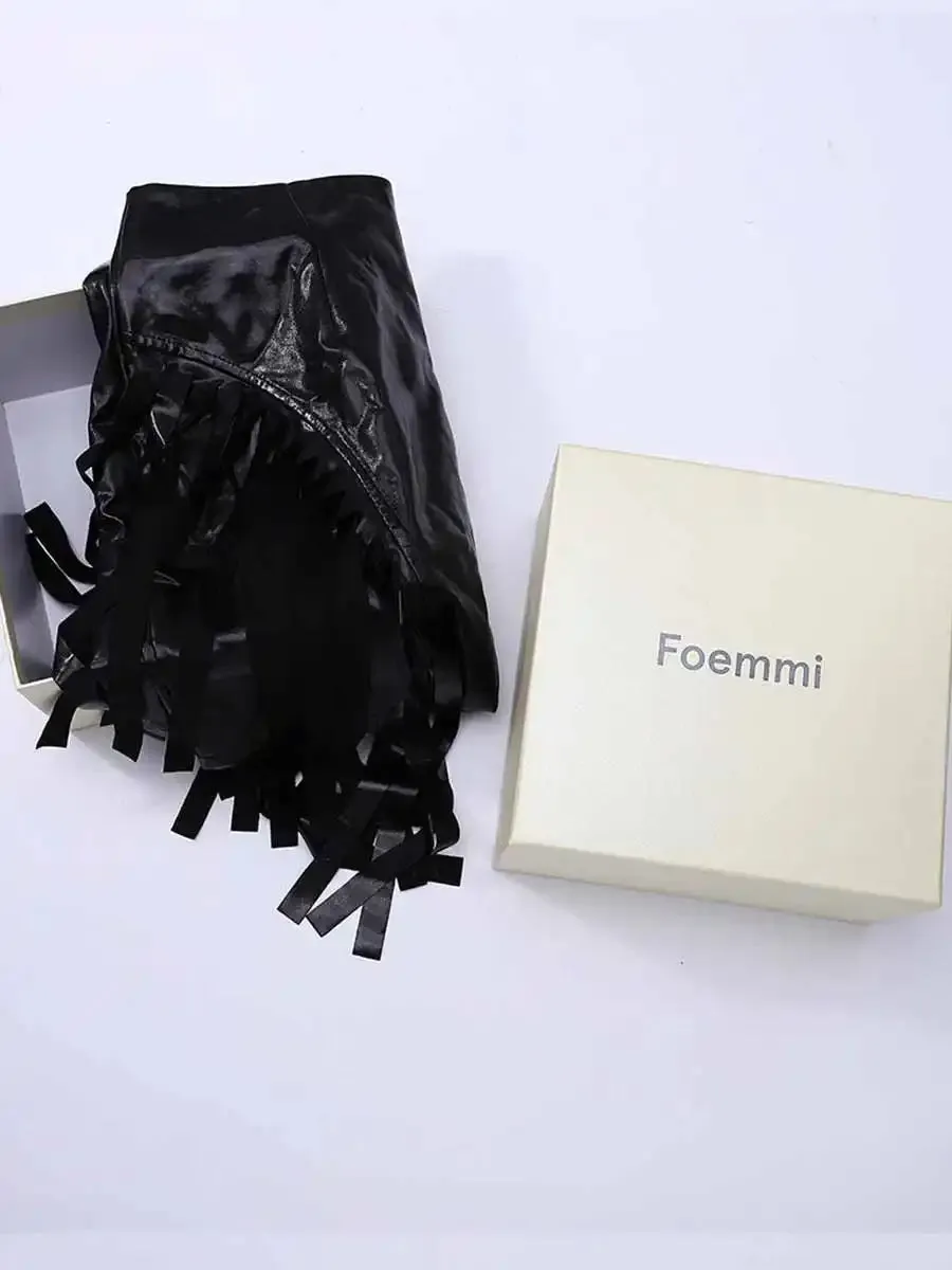 Foemmi Fringe Skirt For The Party And Club - Side Fringed Style