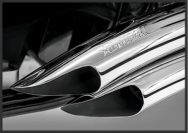 Freedom Performance HD00258 Sharp Curve Radius Exhaust System - Chrome