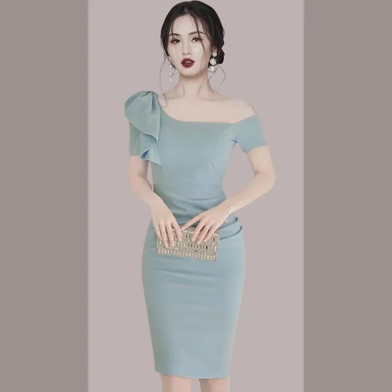 French Slim Bag Hip Slim Dress Dress Female Summer Temperament Ladies Strapless Women's Dress