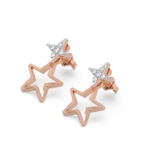 Galaxy Charm Ear Jacket - Lab Grown Diamond Earrings