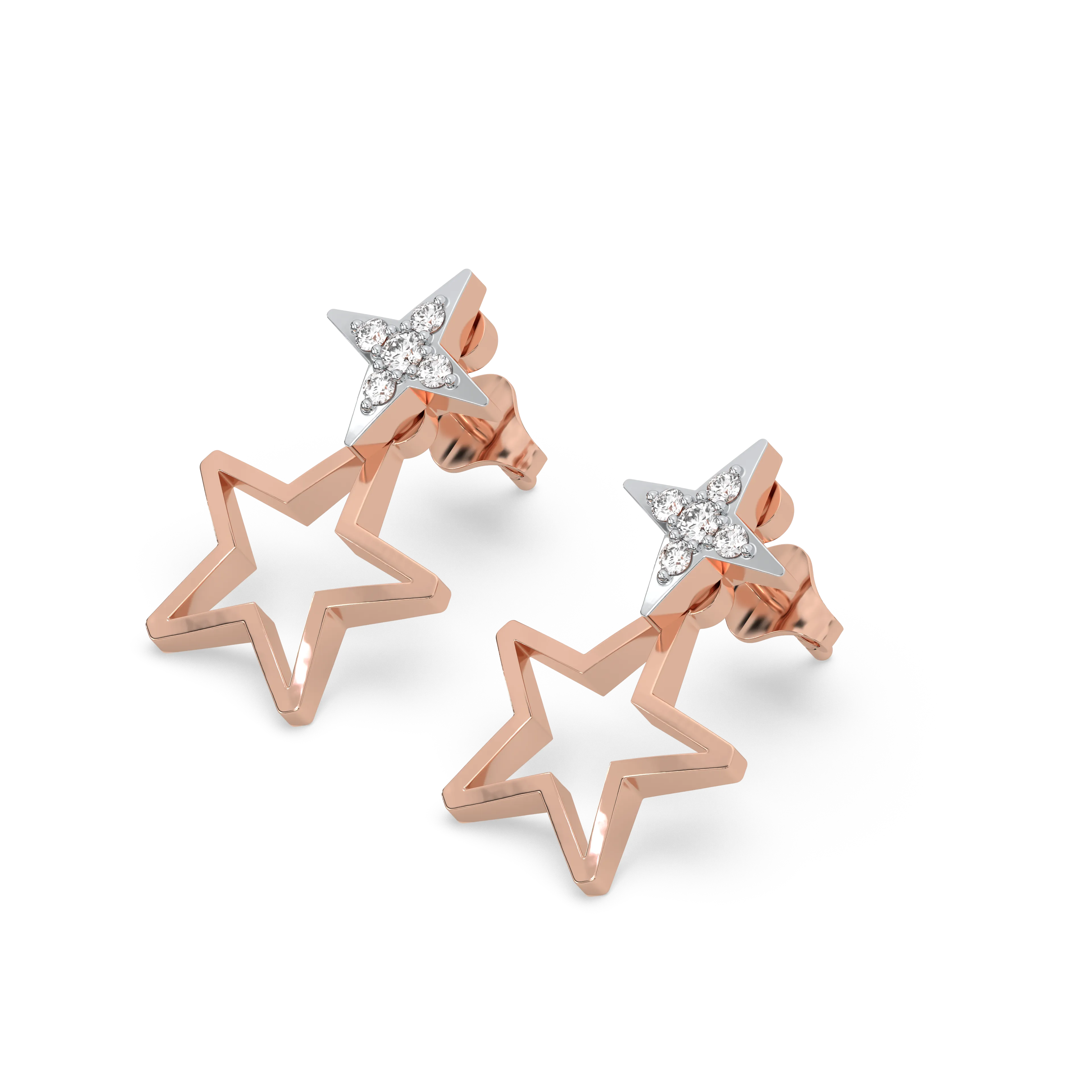 Galaxy Charm Ear Jacket - Lab Grown Diamond Earrings