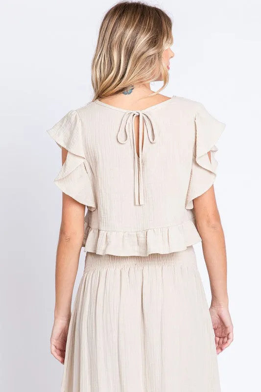 GEE112 - CURVY TOP LINEN