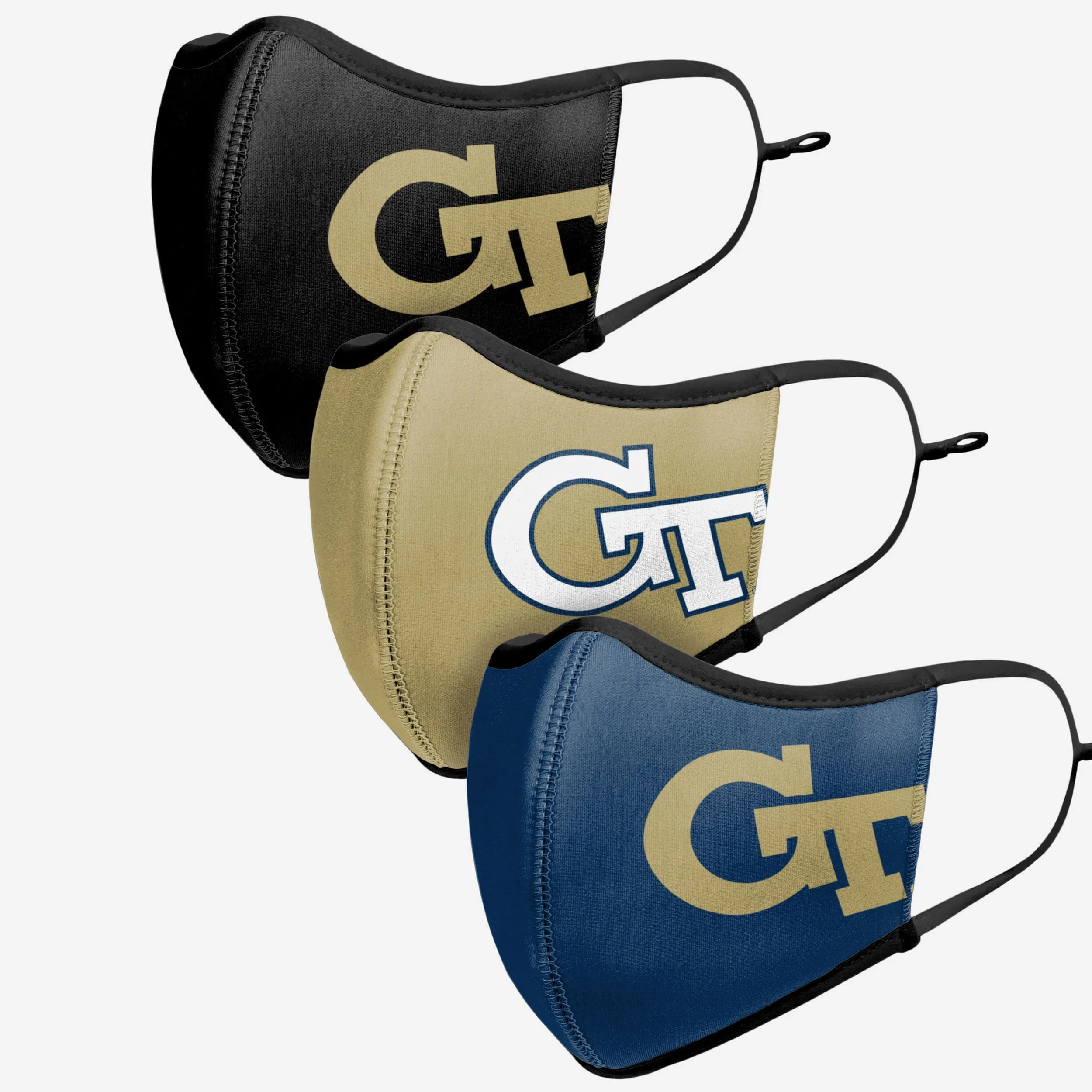 Georgia Tech Yellow Jackets Sport 3 Pack Face Cover