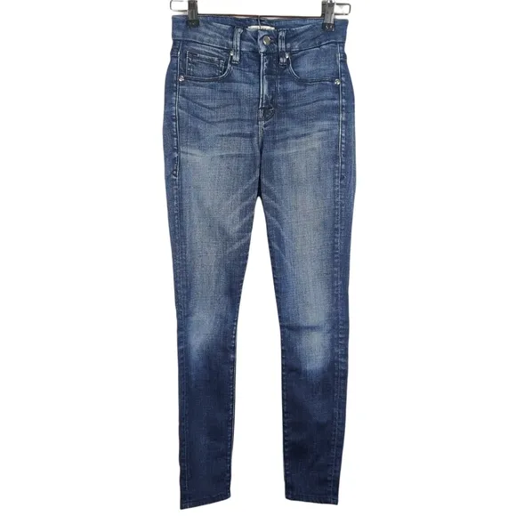 Good American Good Legs Cropped Distressed Skinny Jeans 0/25