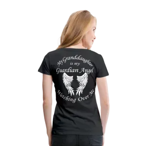 Granddaughter Guardian Angel Women’s Premium T-Shirt (CK3574)