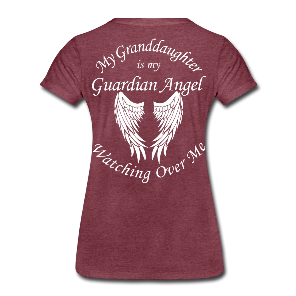 Granddaughter Guardian Angel Women’s Premium T-Shirt (CK3574)
