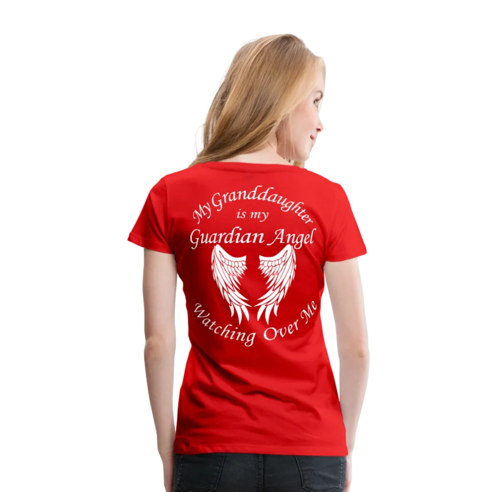 Granddaughter Guardian Angel Women’s Premium T-Shirt (CK3574)