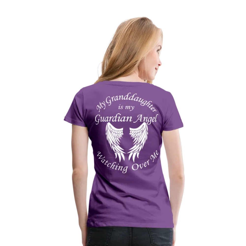 Granddaughter Guardian Angel Women’s Premium T-Shirt (CK3574)