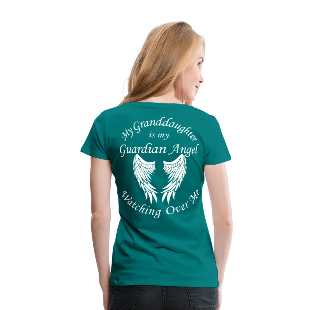 Granddaughter Guardian Angel Women’s Premium T-Shirt (CK3574)