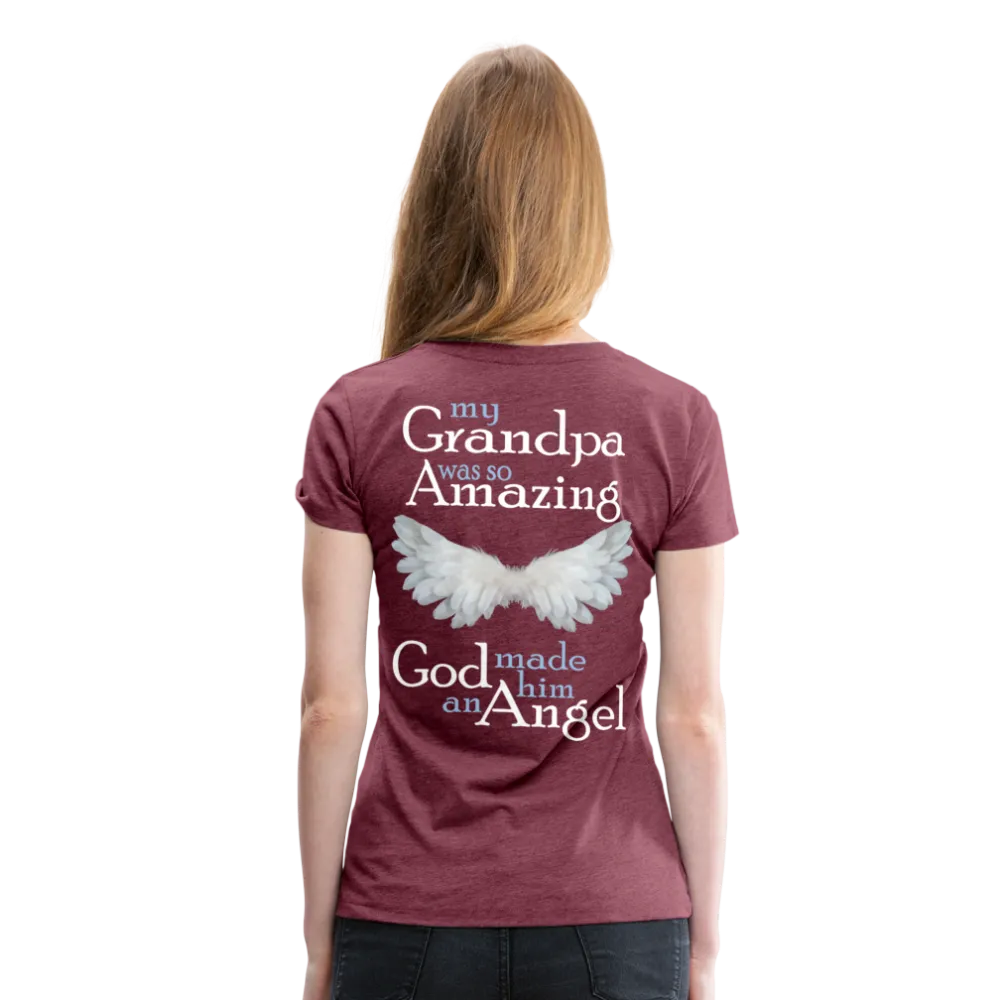 Grandpa Guardian Angel Women’s Premium T-Shirt (CK3588)