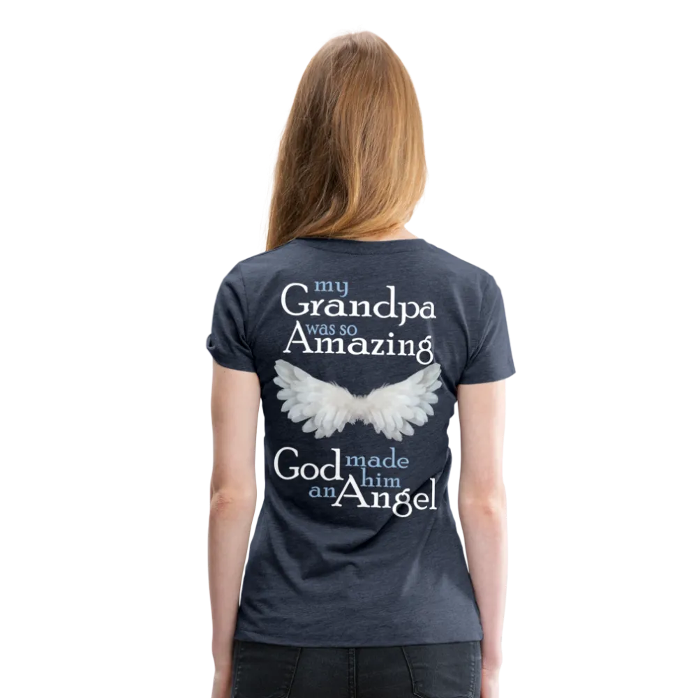 Grandpa Guardian Angel Women’s Premium T-Shirt (CK3588)