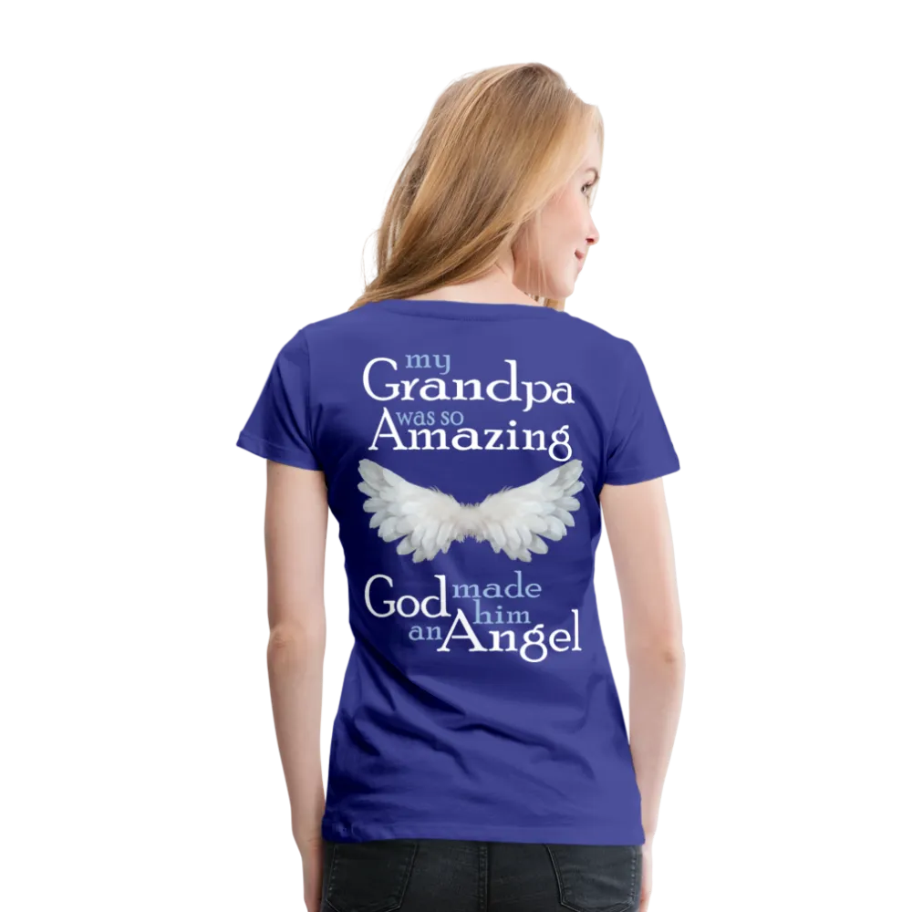 Grandpa Guardian Angel Women’s Premium T-Shirt (CK3588)