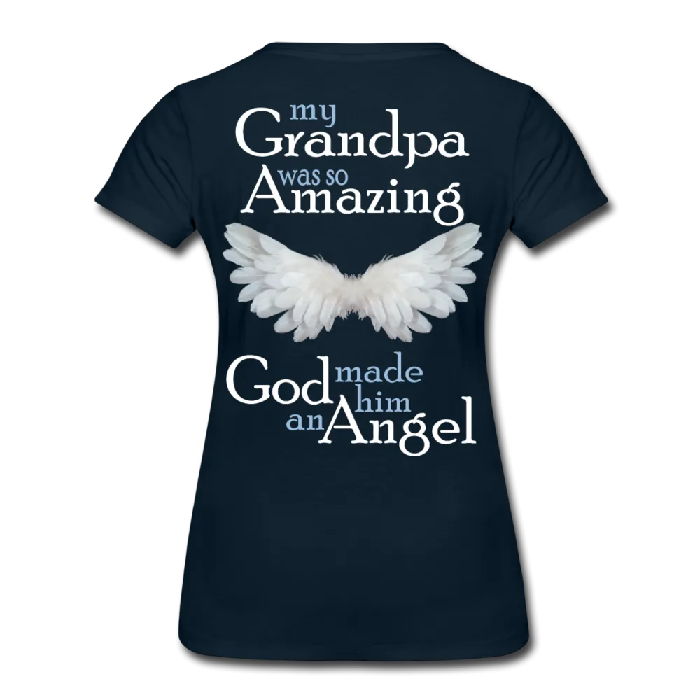 Grandpa Guardian Angel Women’s Premium T-Shirt (CK3588)